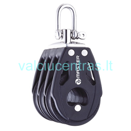 Master trigubas pasukamas blokas su šekeliu 29mm Master trigubas pasukamas blokas su šekeliu 29mm